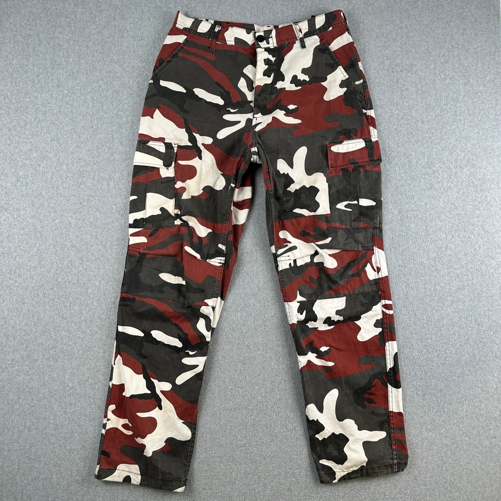 Rothco Cargo Pants Mens Medium Red Camo BDU Military Tactical Combat Trousers